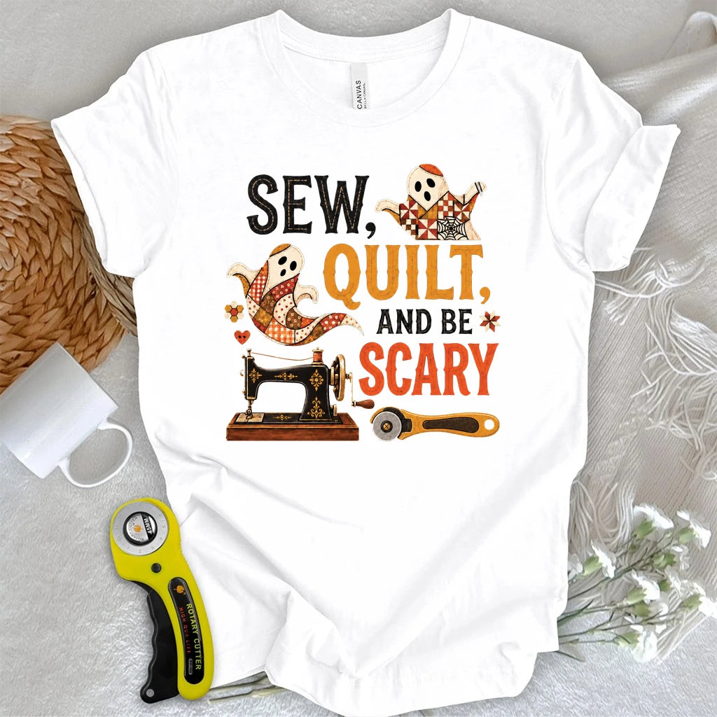 Sew, Quilt, Scary T-shirt