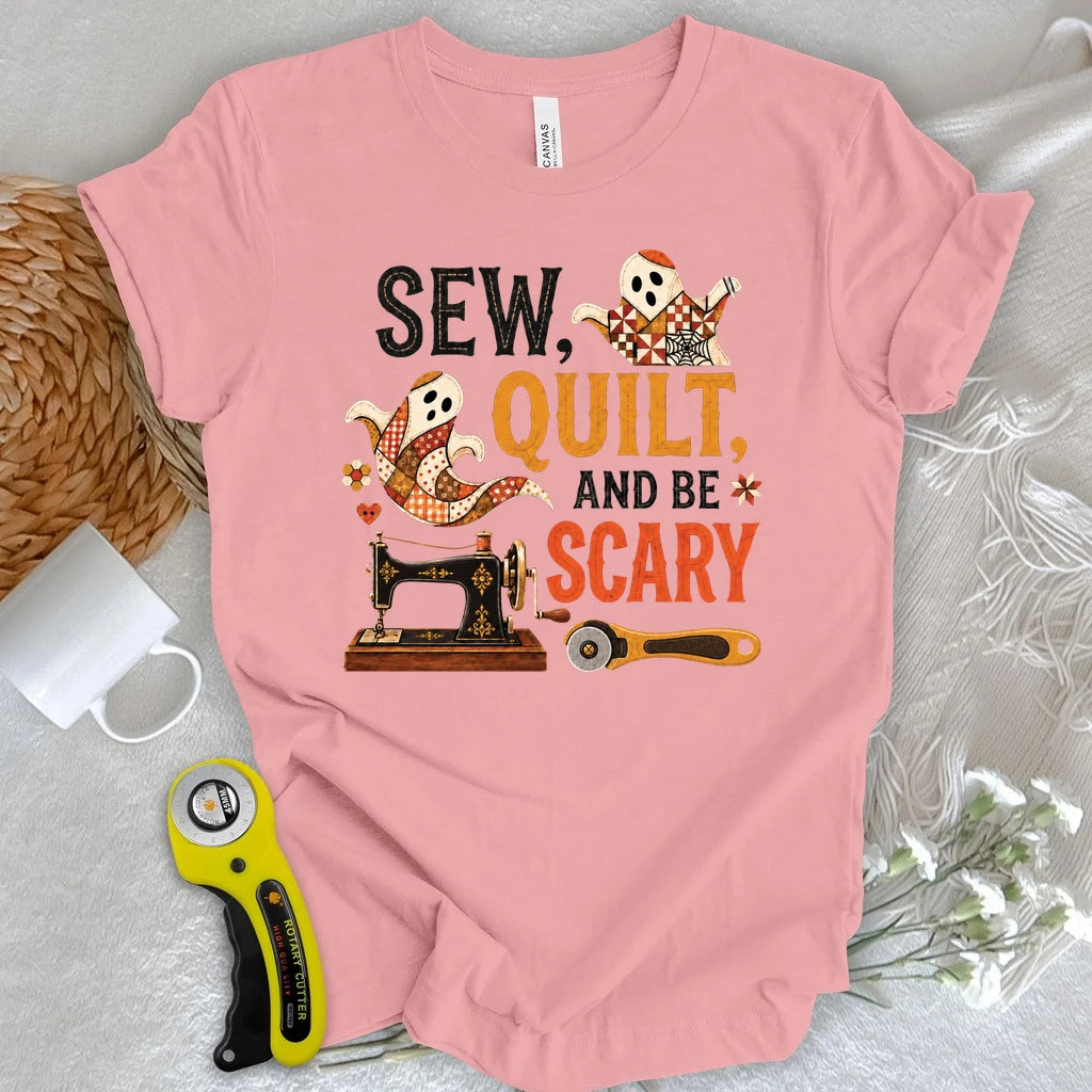 Sew, Quilt, Scary T-shirt