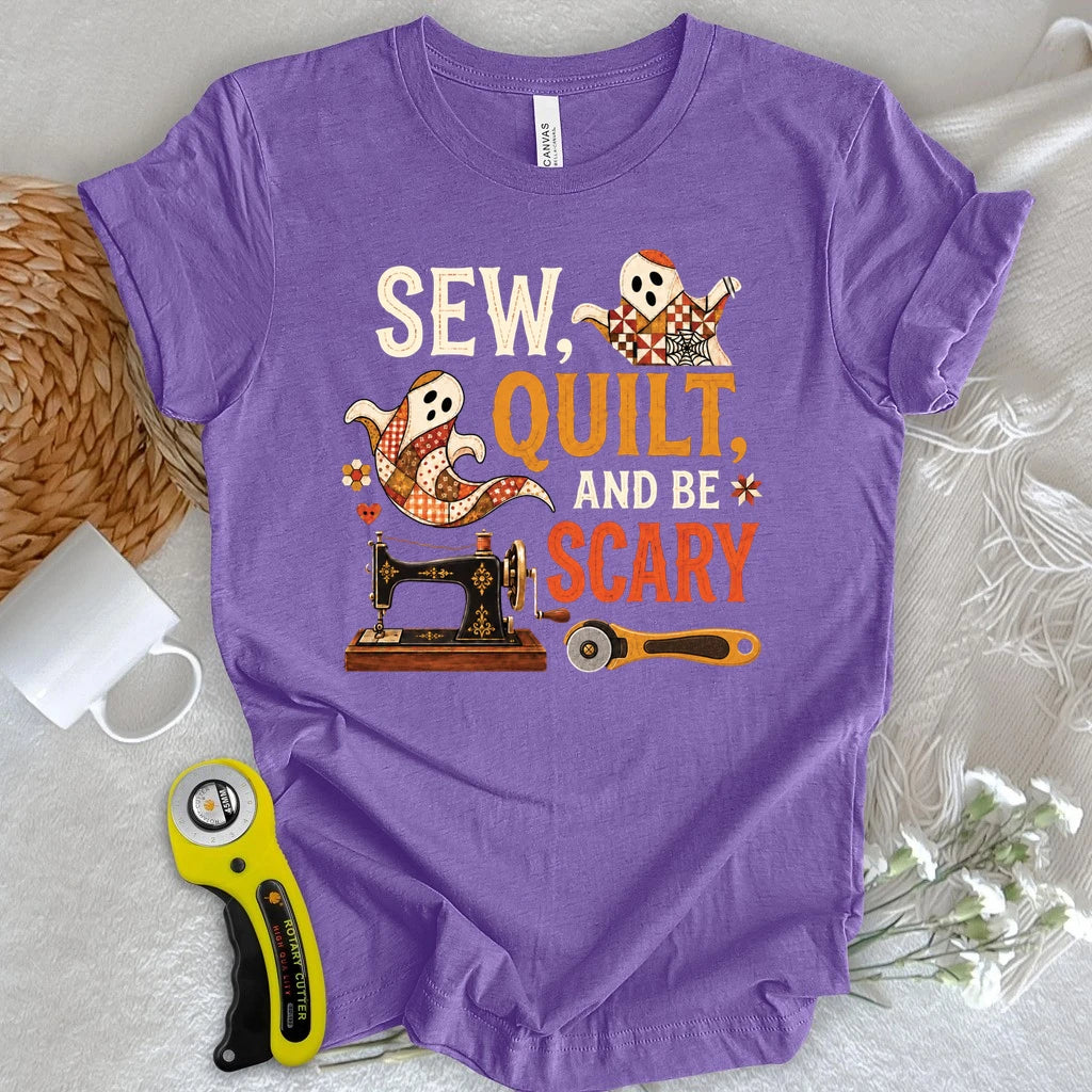 Sew, Quilt, Scary T-shirt
