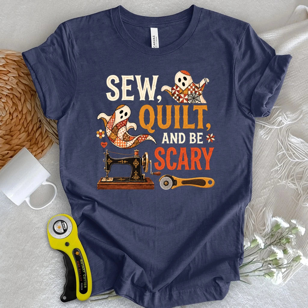 Sew, Quilt, Scary T-shirt