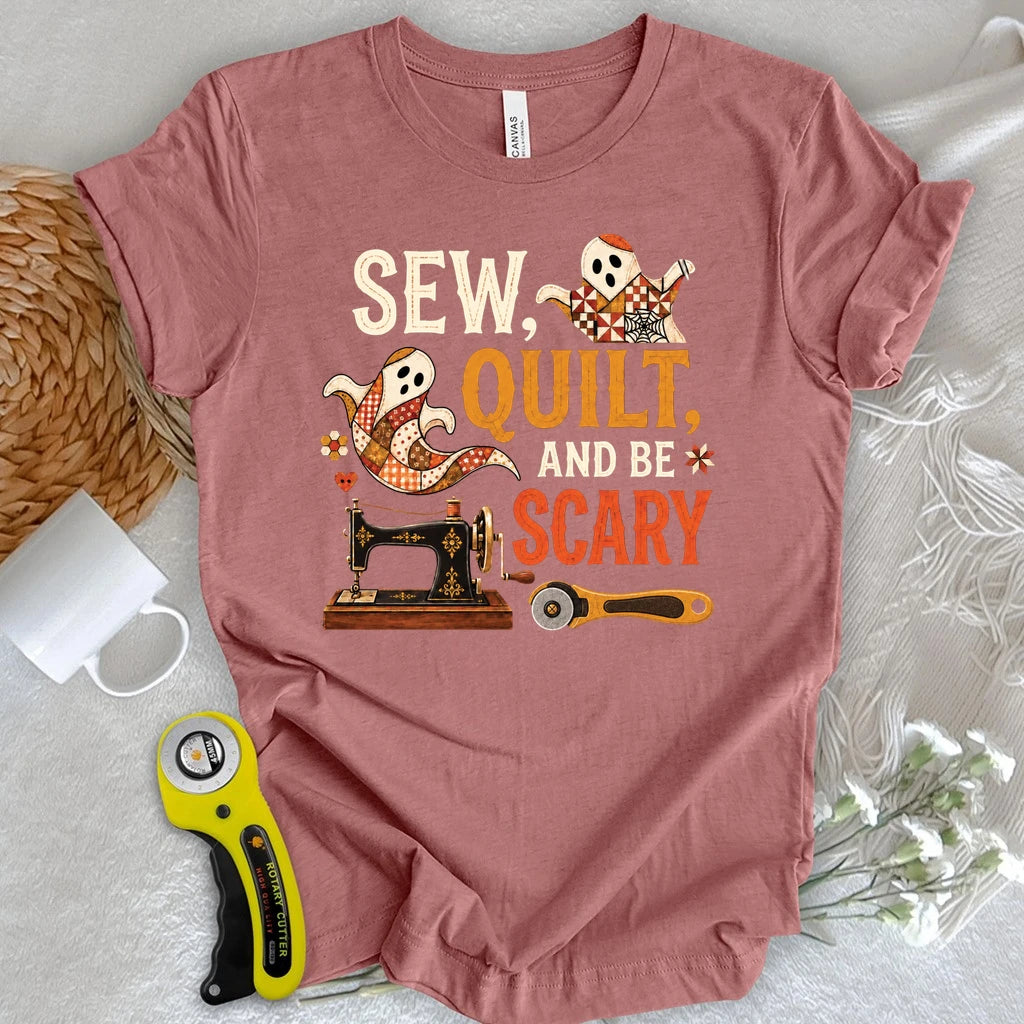 Sew, Quilt, Scary T-shirt