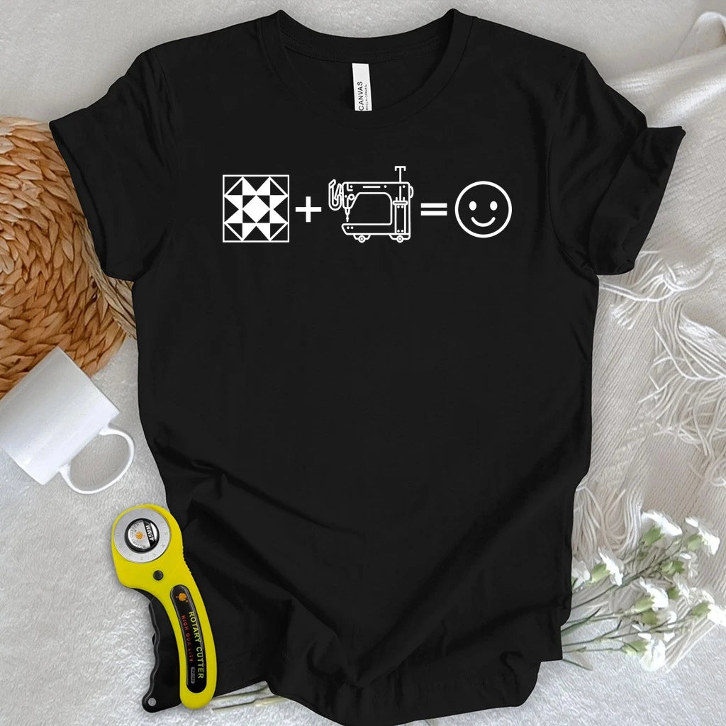 The Quilter's Happiness Equation T-shirt