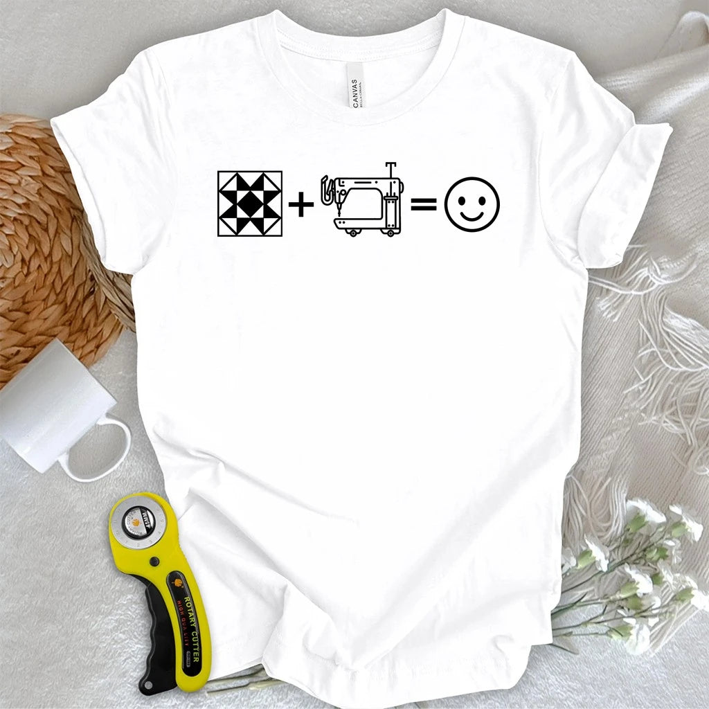 The Quilter's Happiness Equation T-shirt