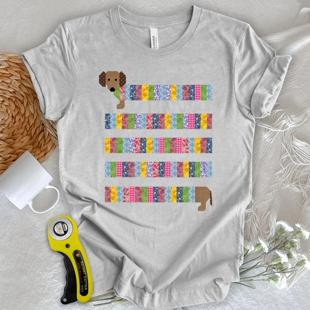 Patchwork Dachshund T-shirt