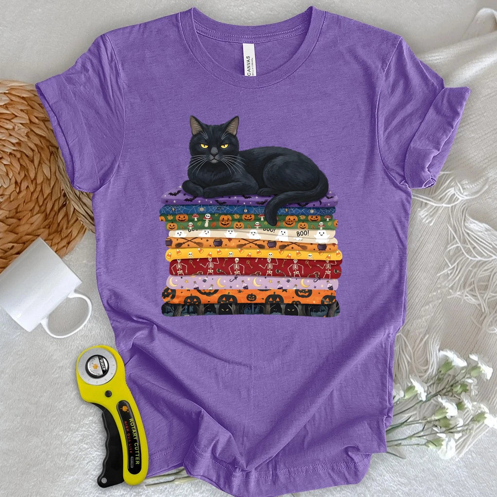 Black Cat Fabric Stash T-shirt