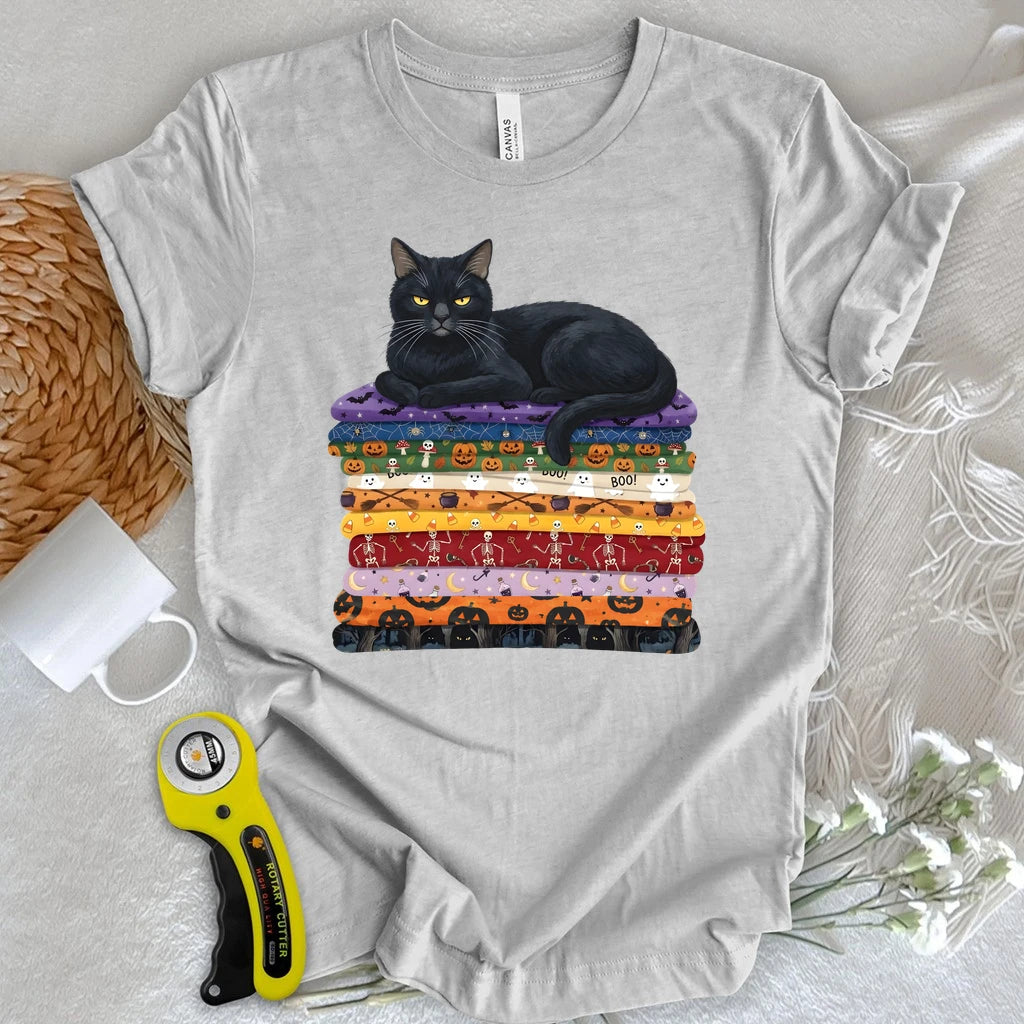 Black Cat Fabric Stash T-shirt