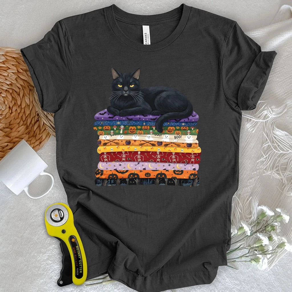 Black Cat Fabric Stash T-shirt