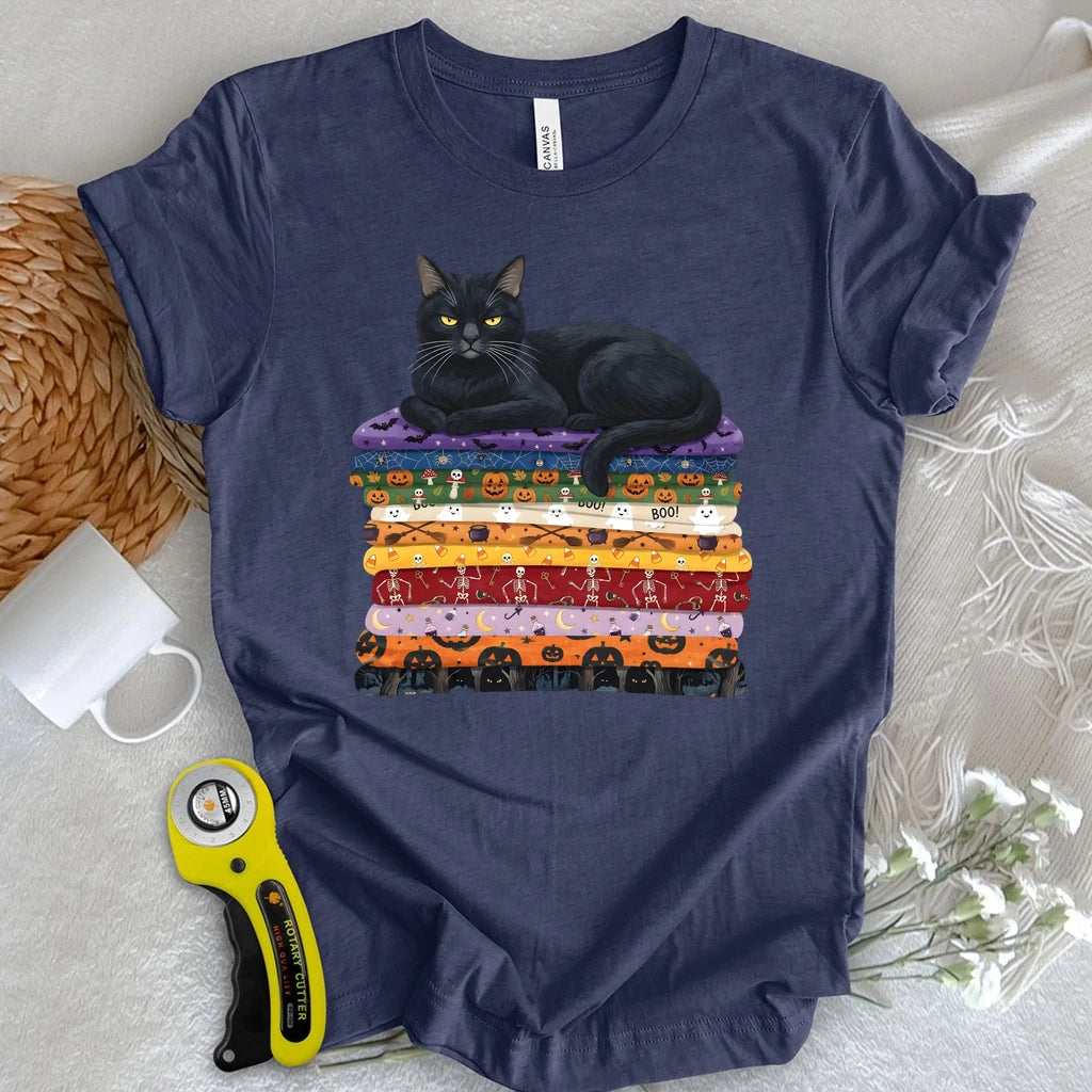 Black Cat Fabric Stash T-shirt