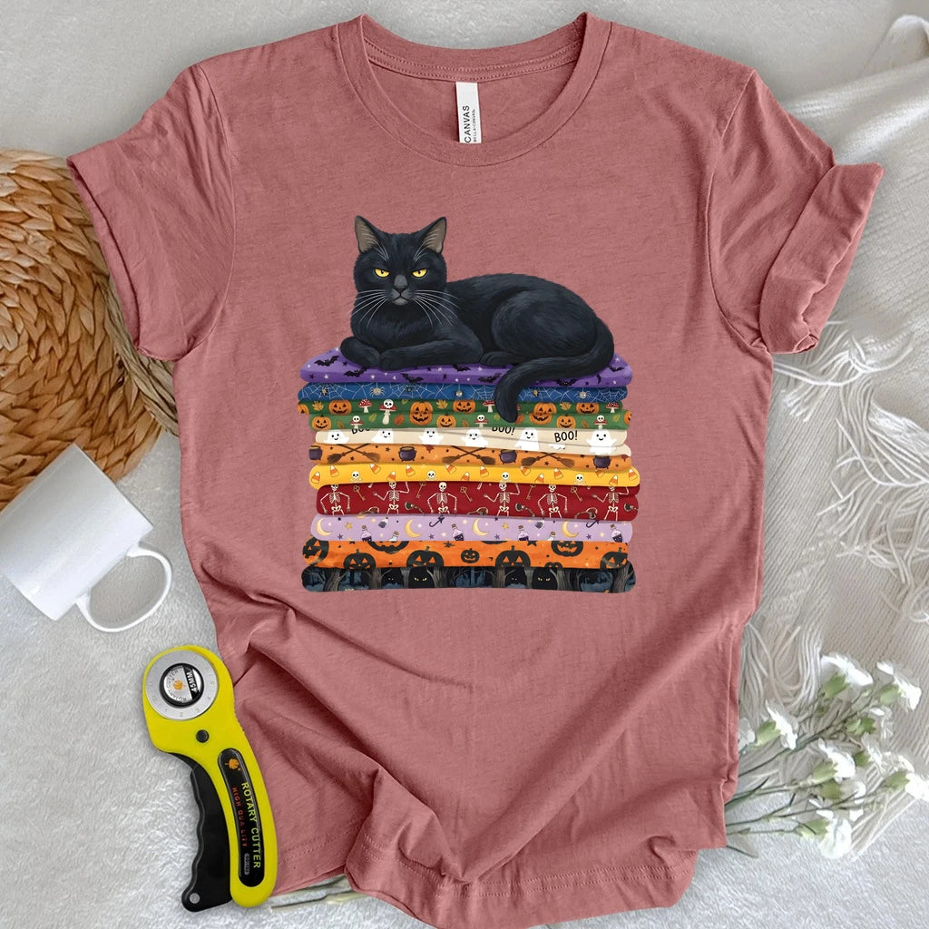 Black Cat Fabric Stash T-shirt