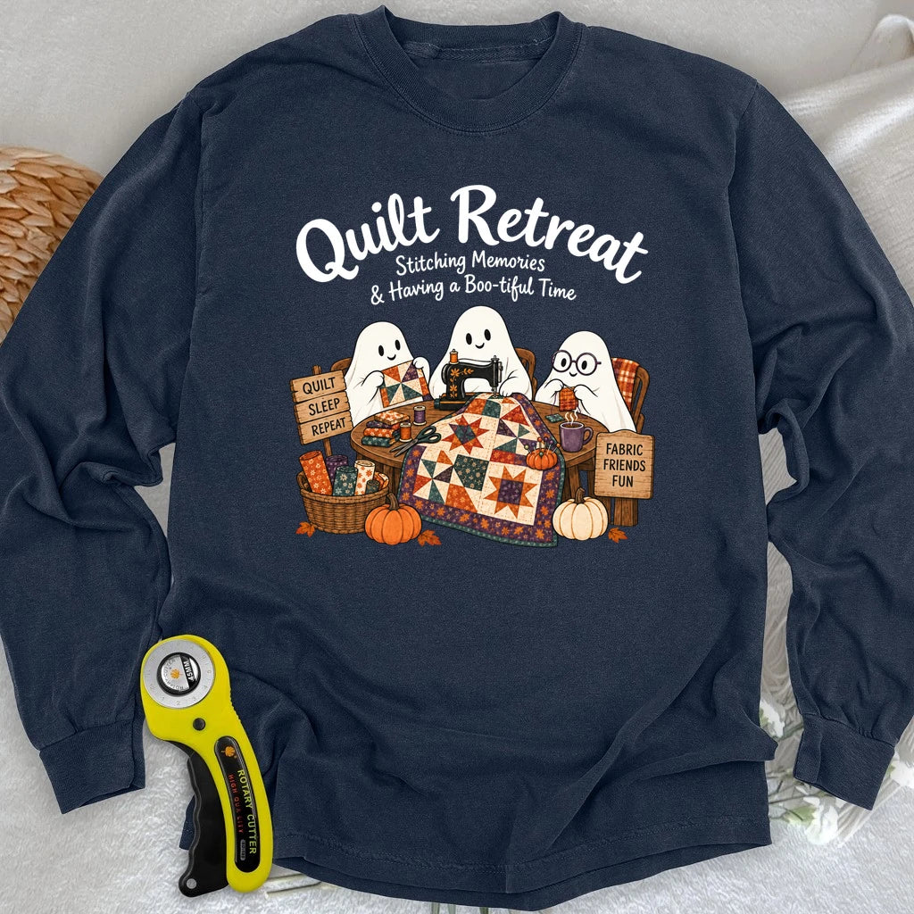 Boo-tiful Quilt Retreat Long Sleeve T-shirt