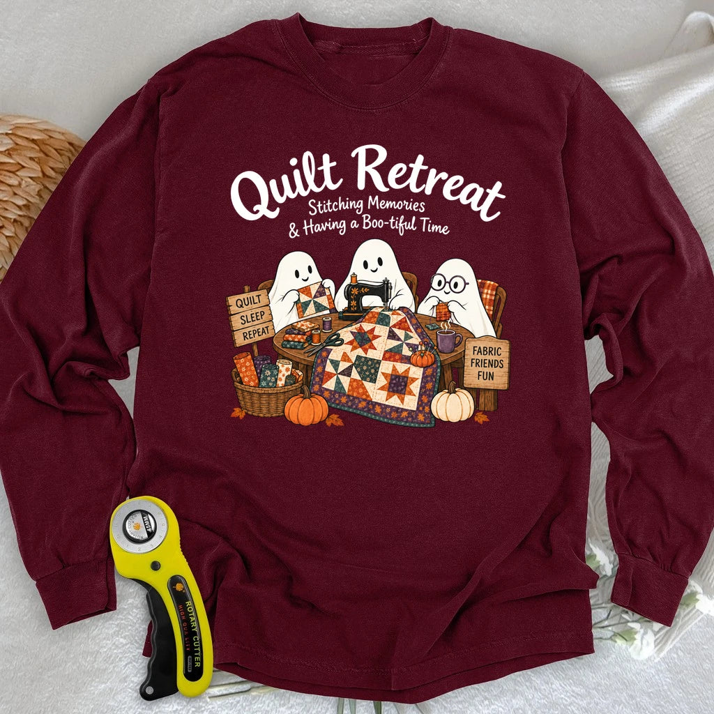 Boo-tiful Quilt Retreat Long Sleeve T-shirt