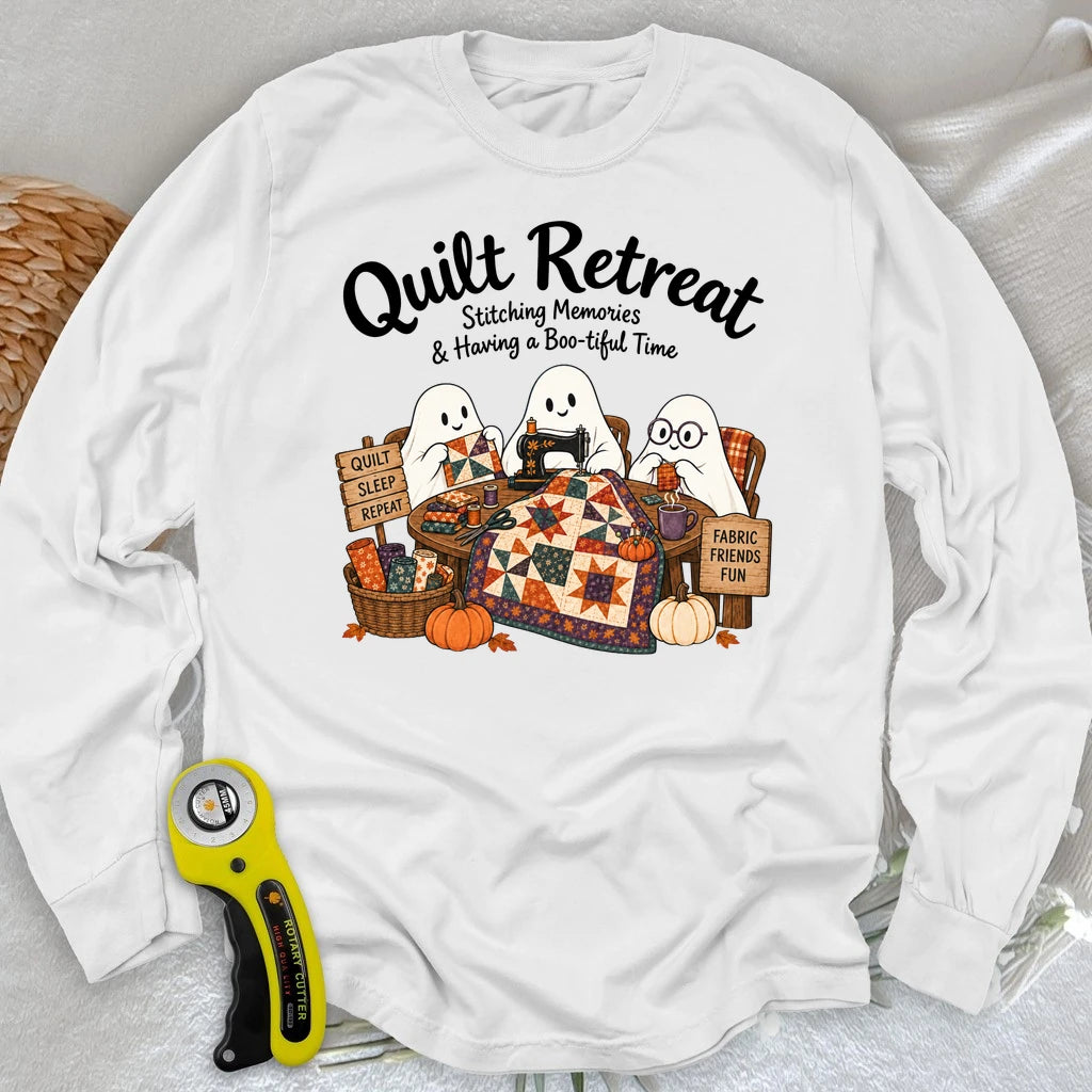Boo-tiful Quilt Retreat Long Sleeve T-shirt