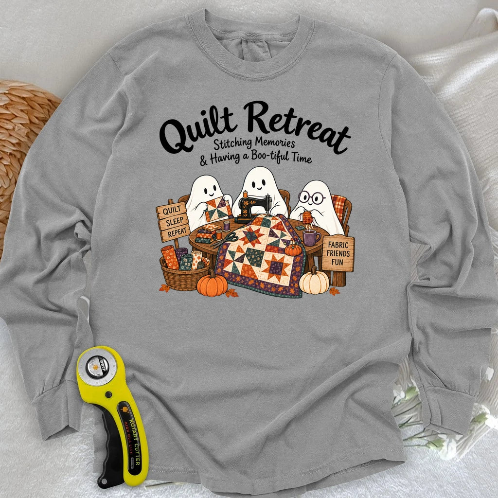 Boo-tiful Quilt Retreat Long Sleeve T-shirt