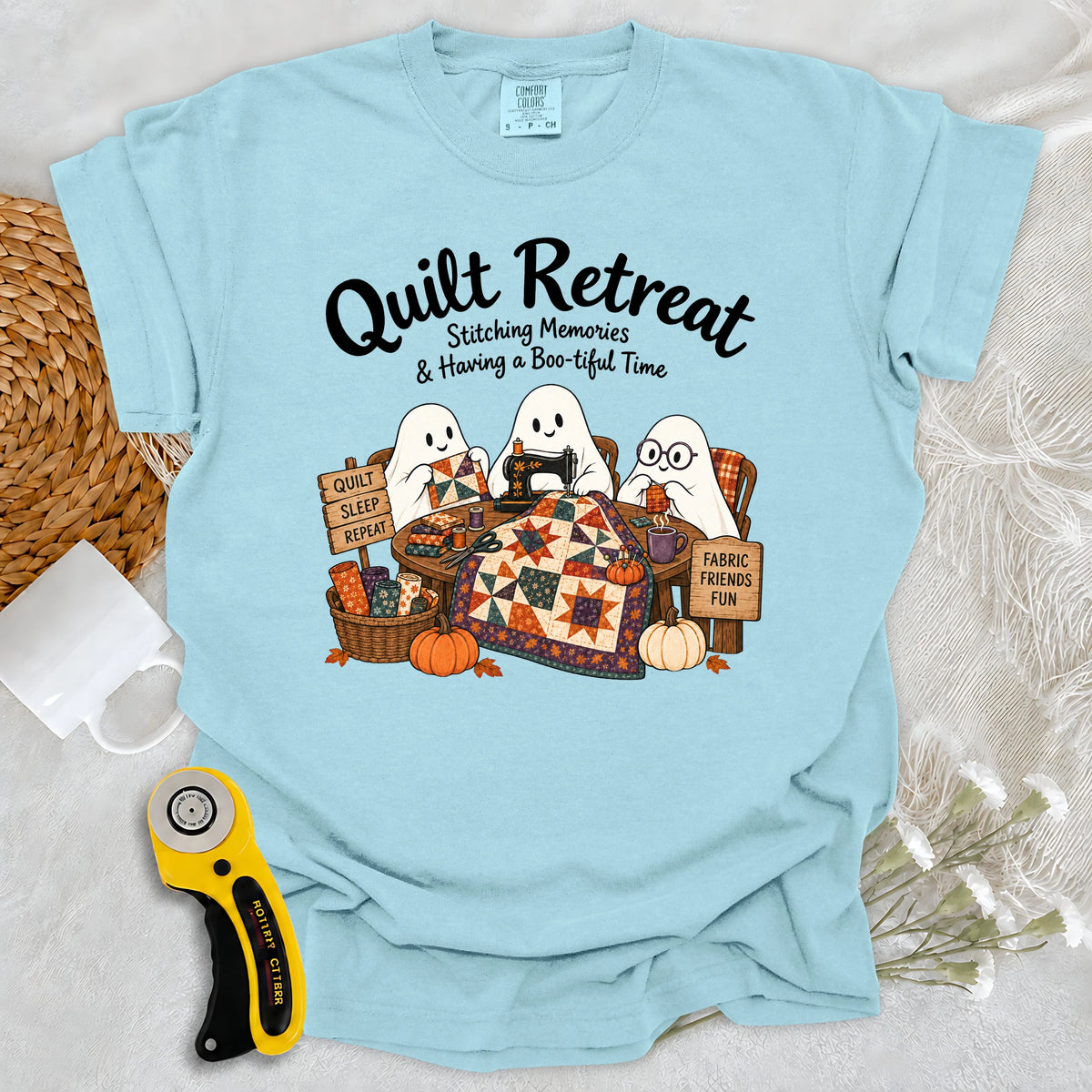 Comfort Colors Boo-tiful Quilt Retreat T-shirt