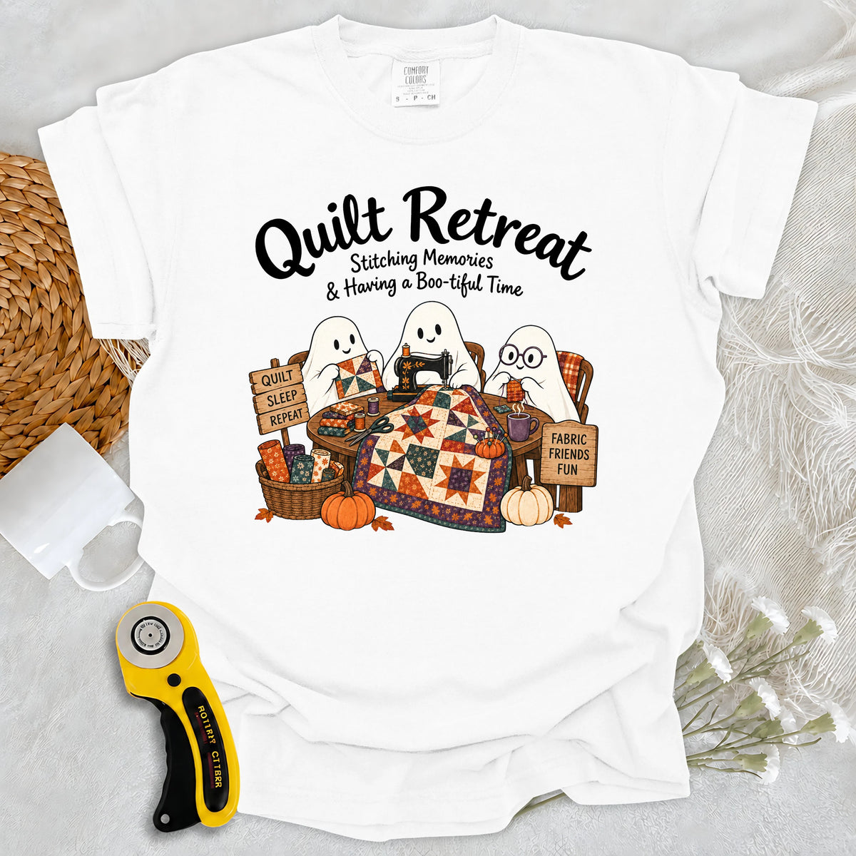 Comfort Colors Boo-tiful Quilt Retreat T-shirt