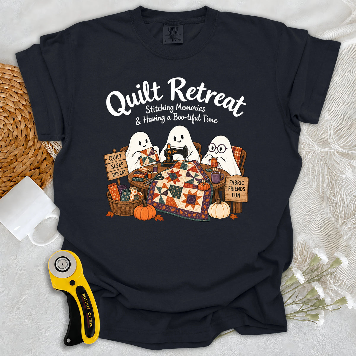 Comfort Colors Boo-tiful Quilt Retreat T-shirt