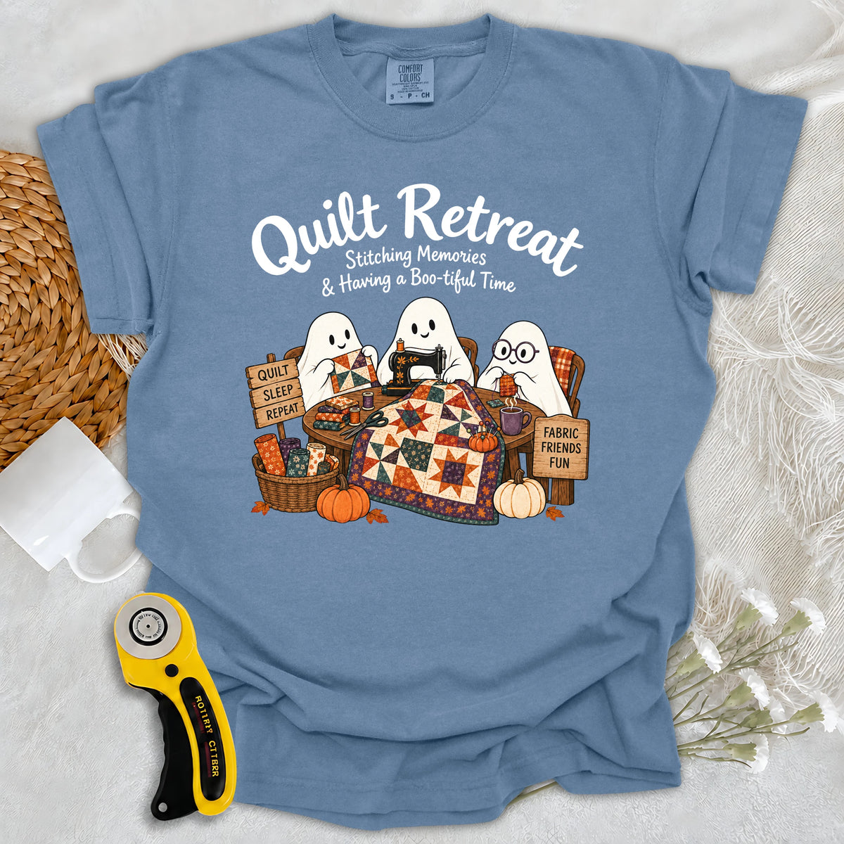Comfort Colors Boo-tiful Quilt Retreat T-shirt