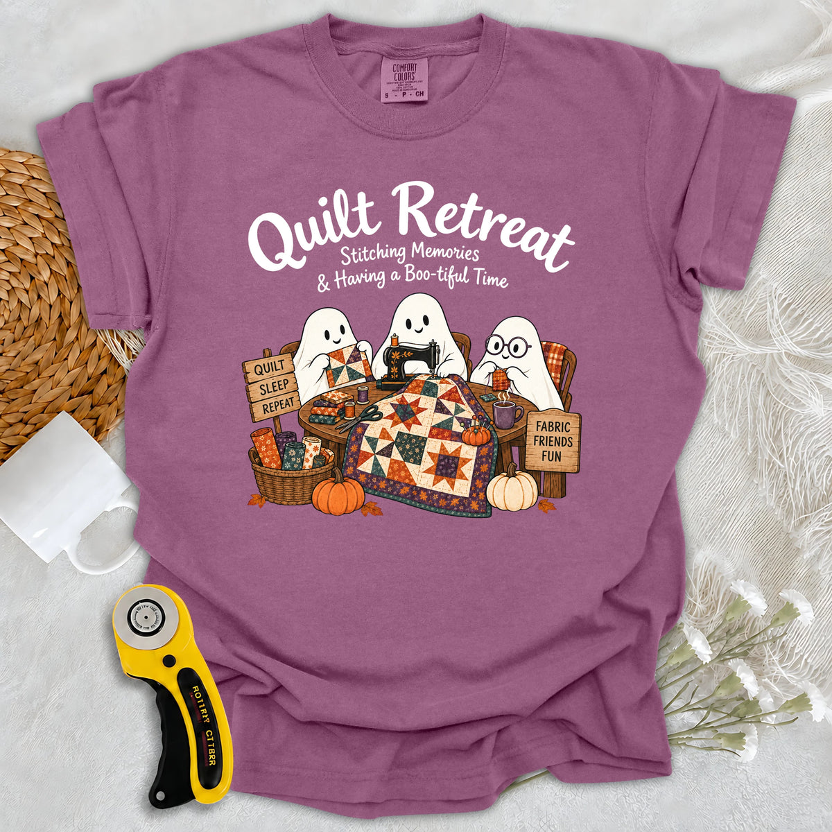 Comfort Colors Boo-tiful Quilt Retreat T-shirt