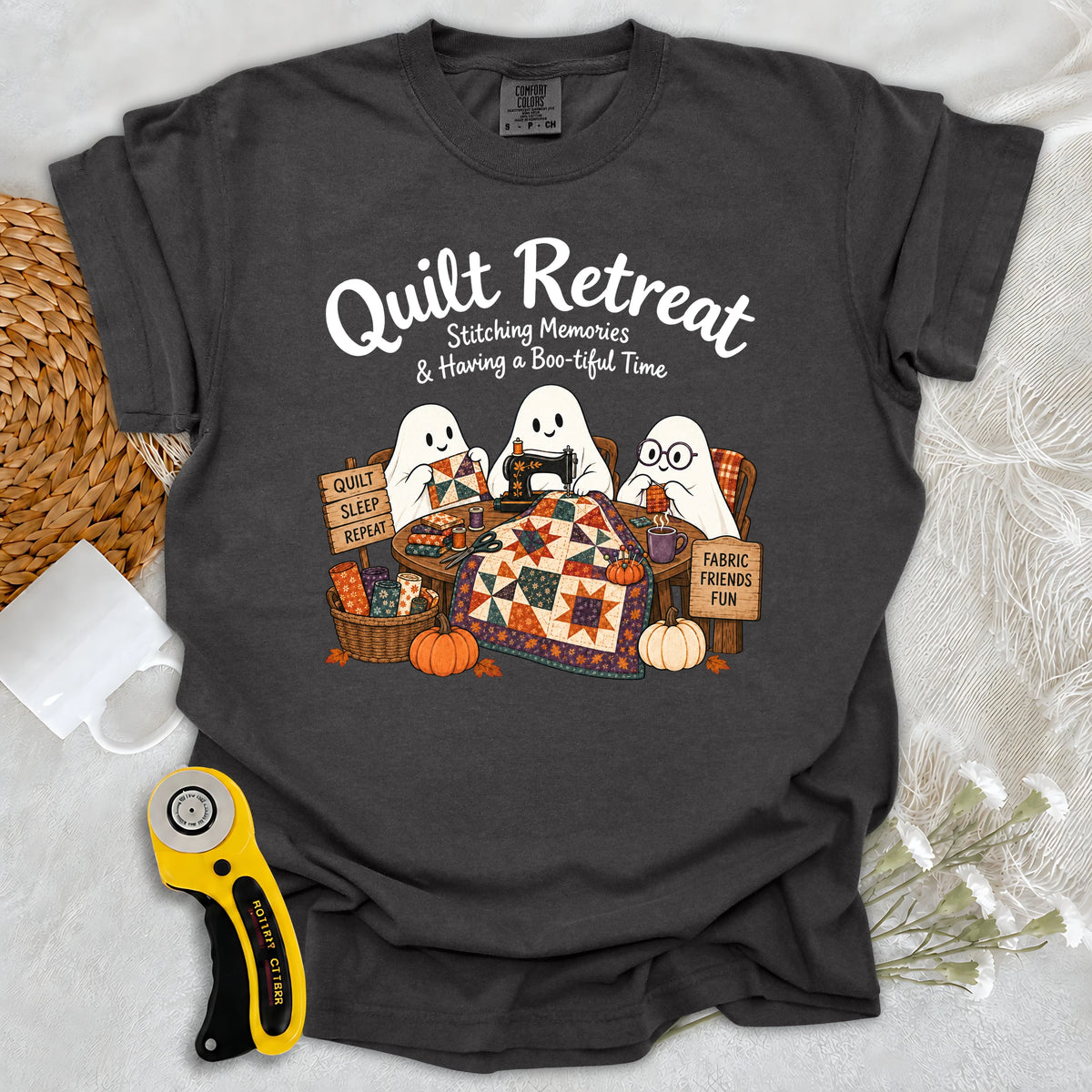 Comfort Colors Boo-tiful Quilt Retreat T-shirt