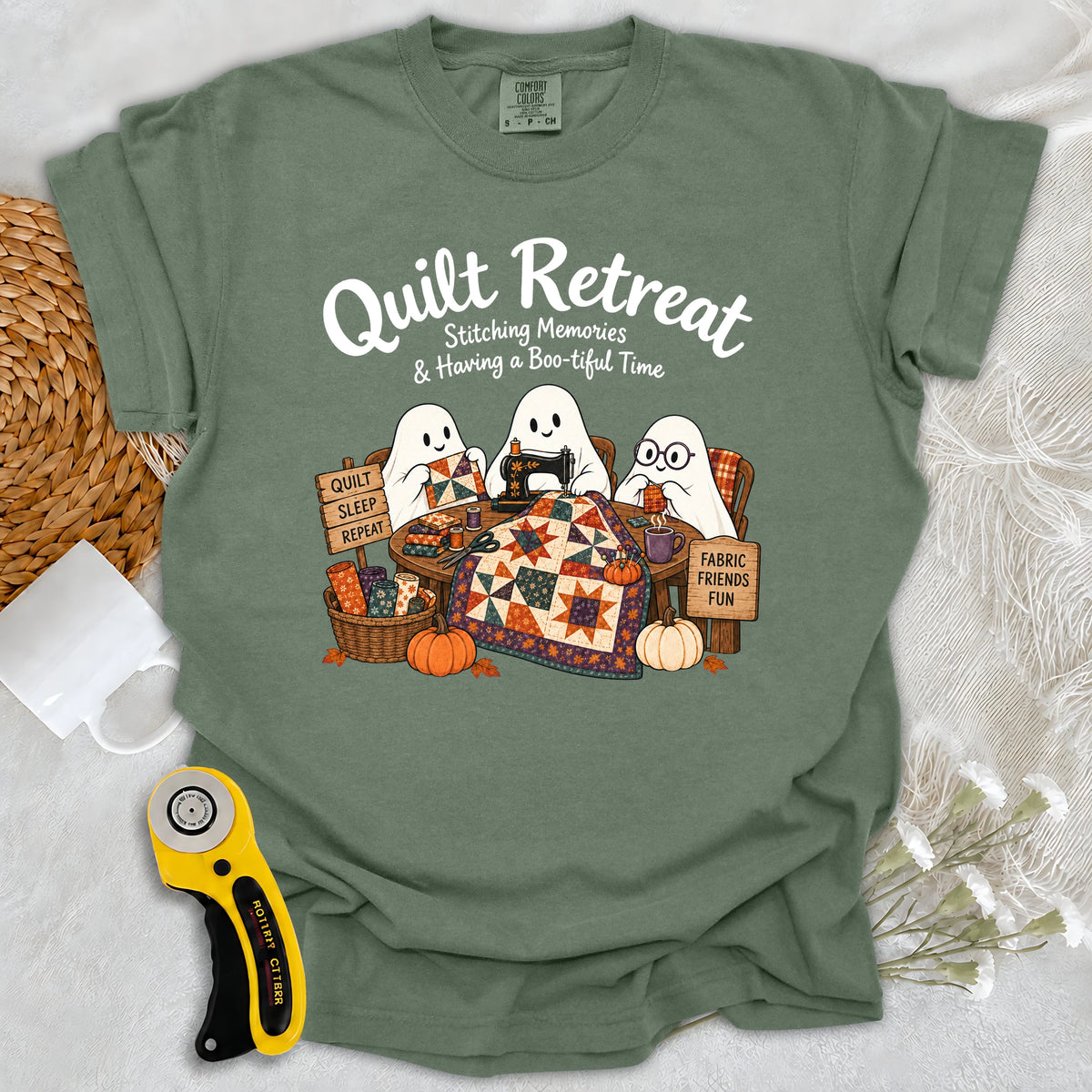 Comfort Colors Boo-tiful Quilt Retreat T-shirt