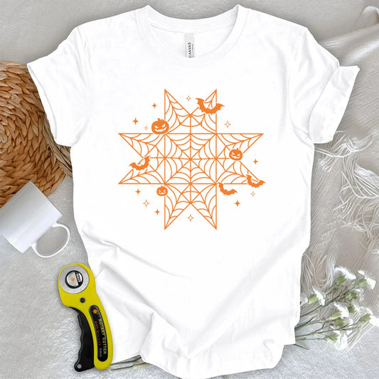 Halloween Spiderweb Block T-shirt