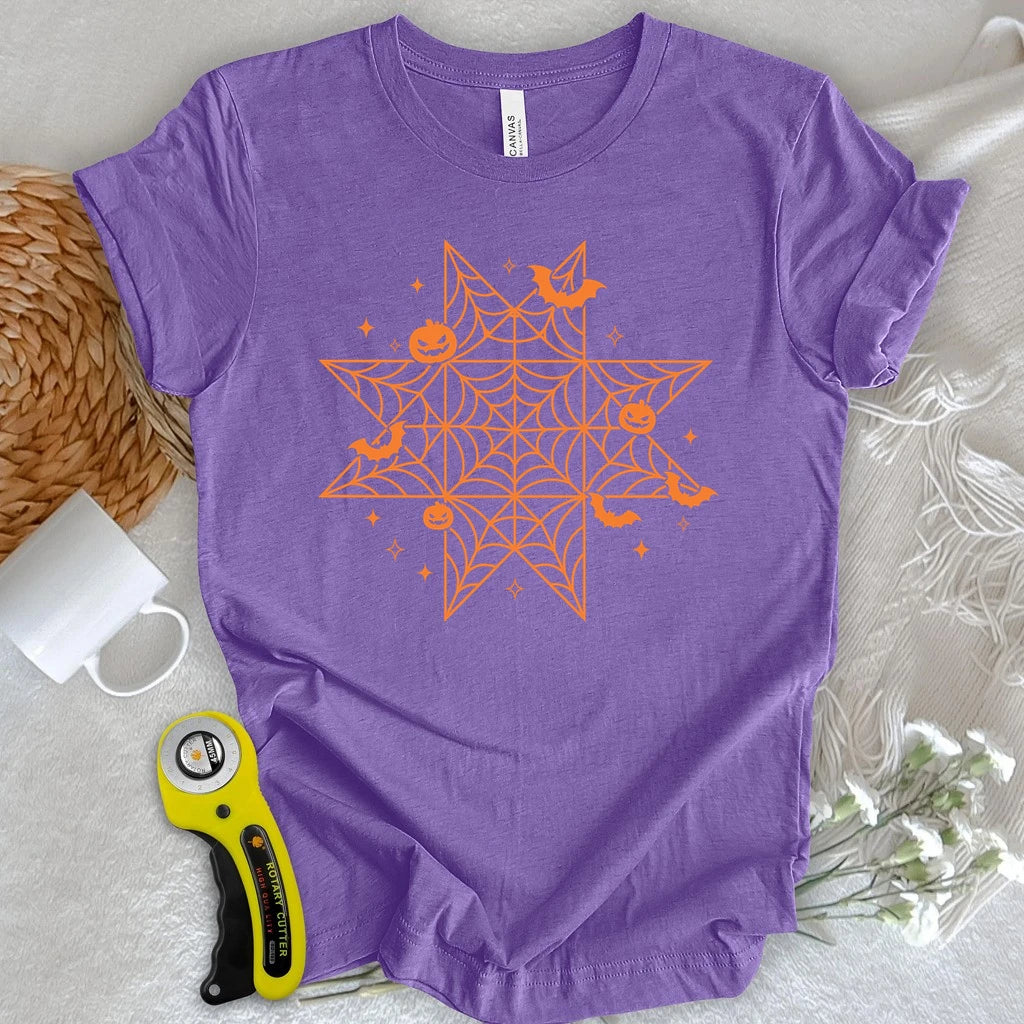 Halloween Spiderweb Block T-shirt