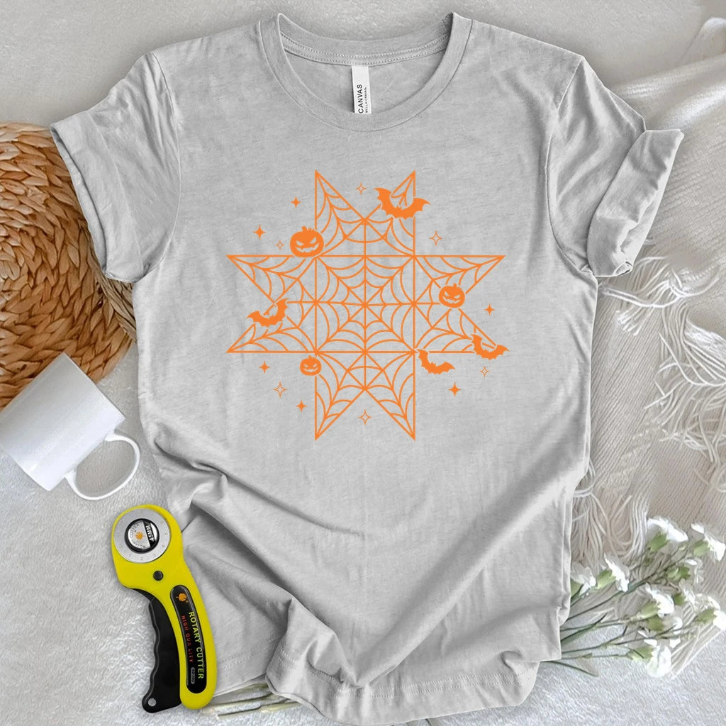 Halloween Spiderweb Block T-shirt