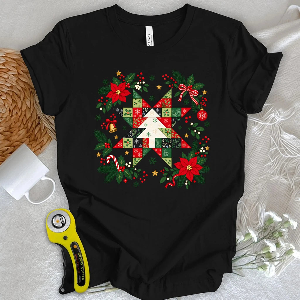 Christmas Patchwork Star T-shirt