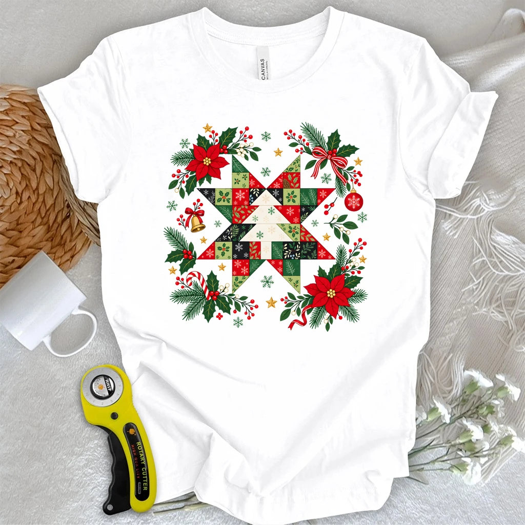 Christmas Patchwork Star T-shirt