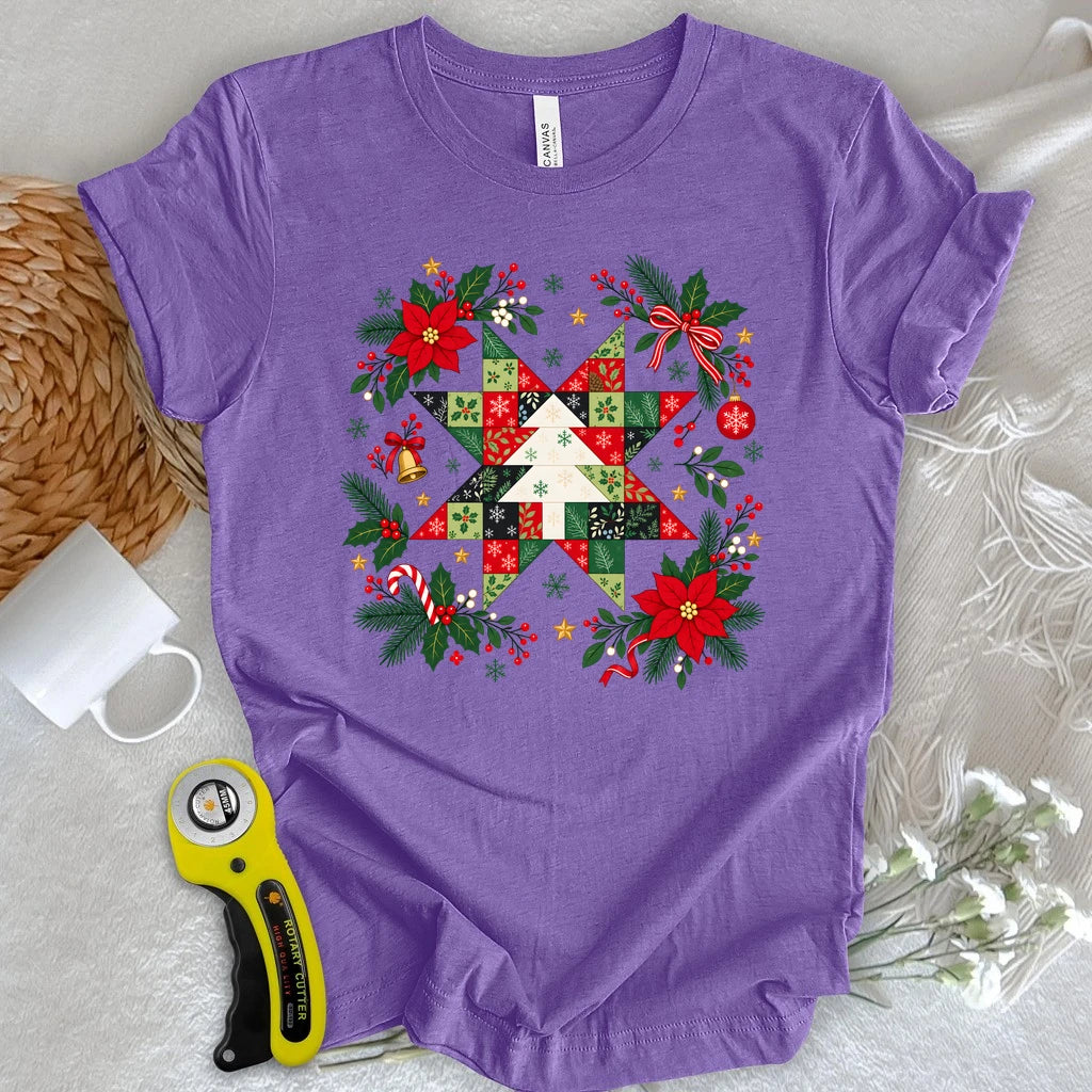 Christmas Patchwork Star T-shirt