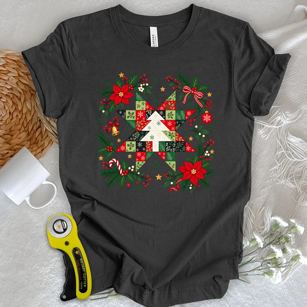 Christmas Patchwork Star T-shirt