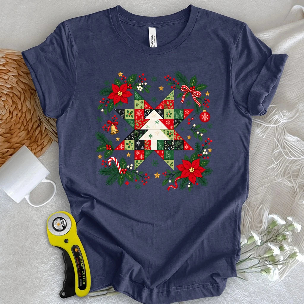 Christmas Patchwork Star T-shirt