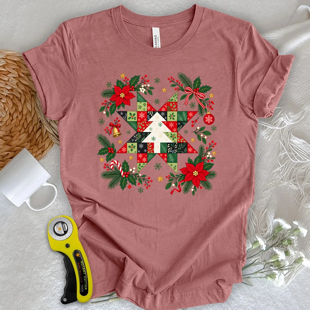 Christmas Patchwork Star T-shirt