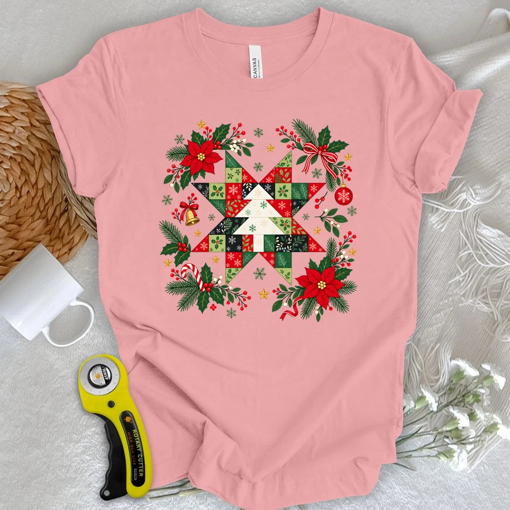 Christmas Patchwork Star T-shirt
