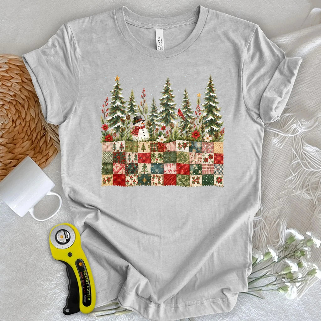 Christmas Patchwork Garden T-shirt