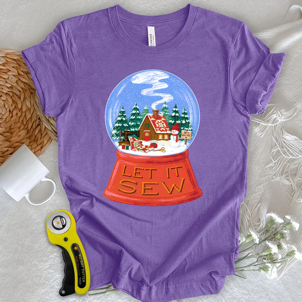 Let It Sew Snow Globe T-shirt