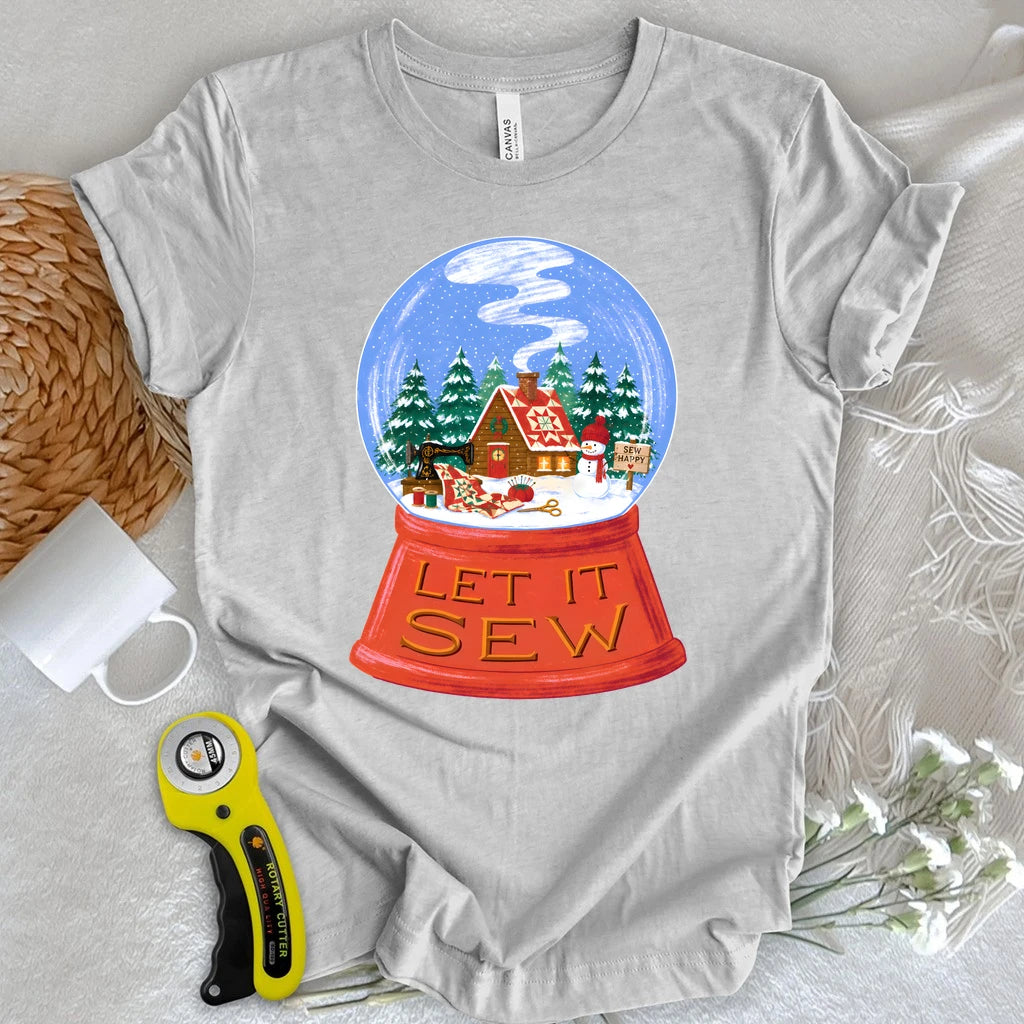 Let It Sew Snow Globe T-shirt