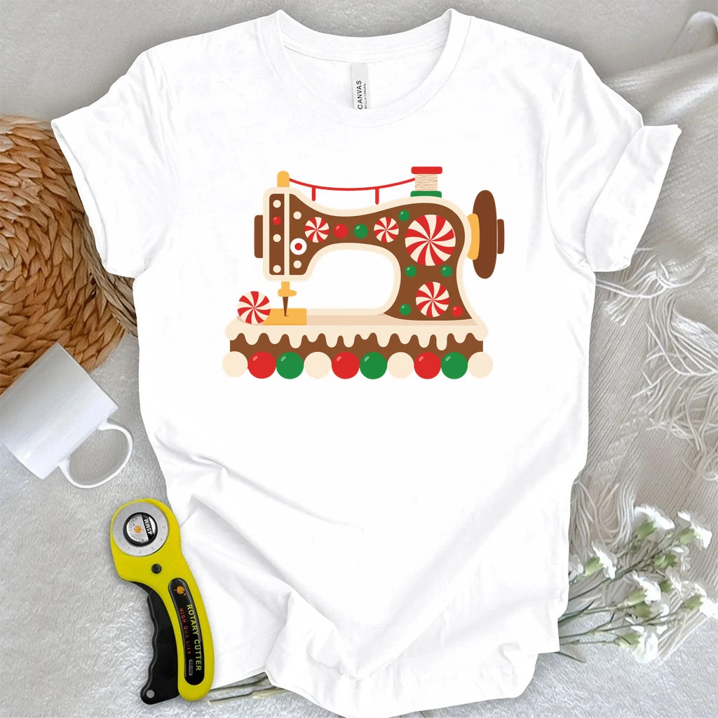 Gingerbread Sewing Machine T-shirt