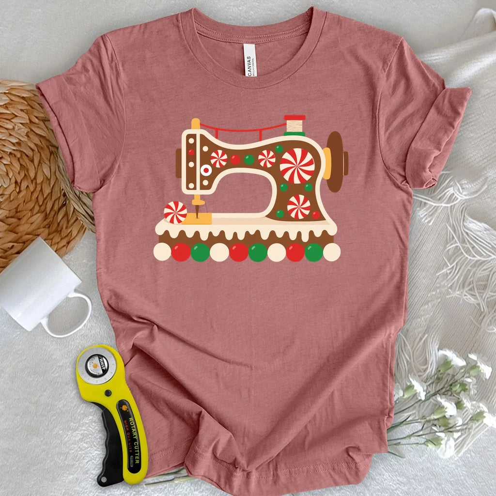 Gingerbread Sewing Machine T-shirt