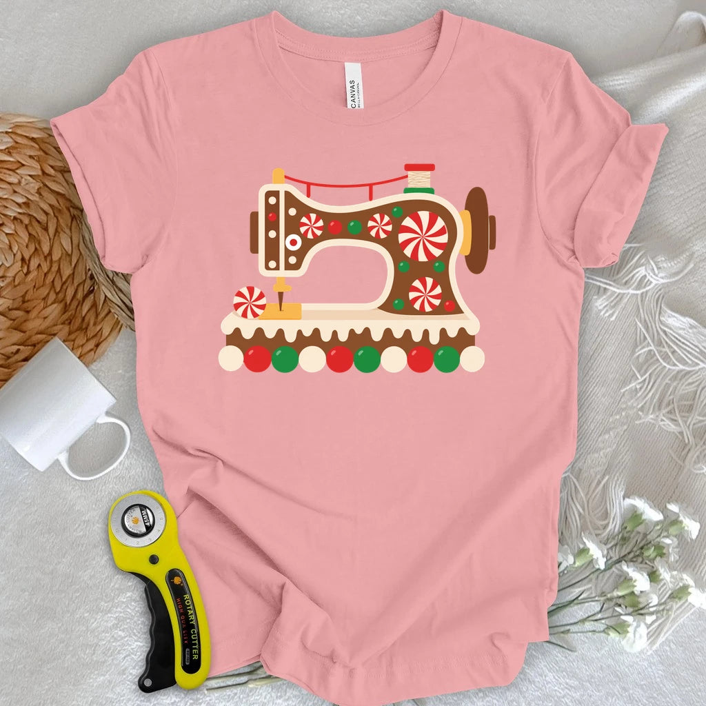 Gingerbread Sewing Machine T-shirt