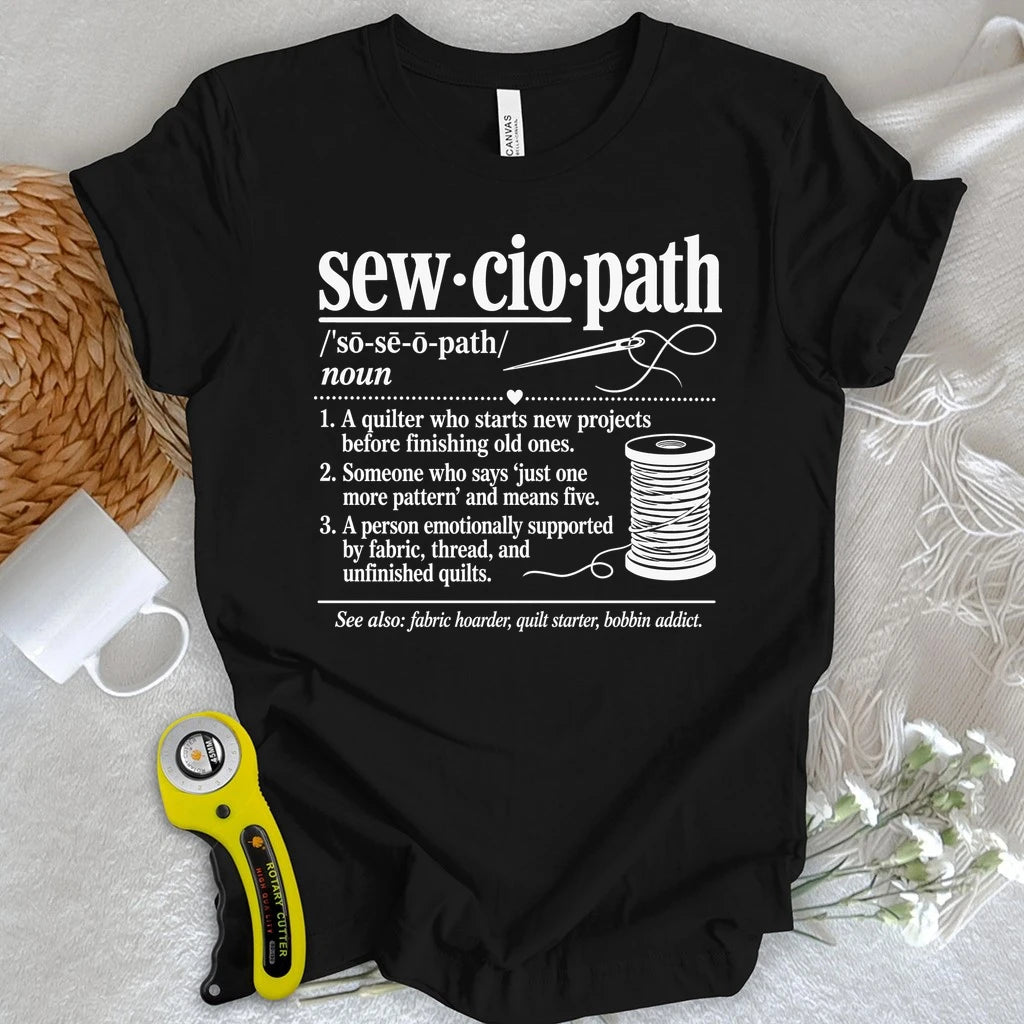 Sewciopath Vocabulary T-shirt