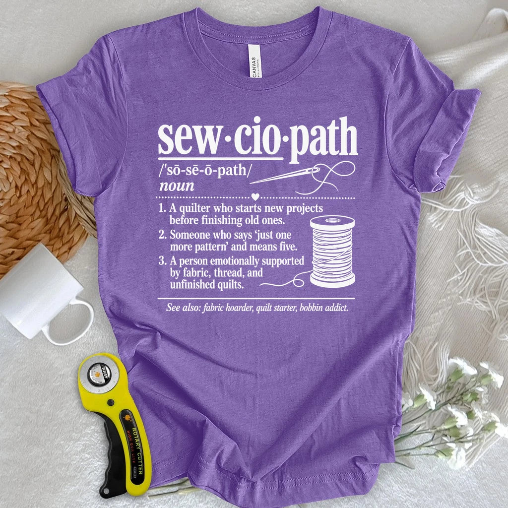 Sewciopath Vocabulary T-shirt