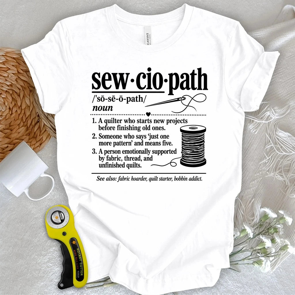 Sewciopath Vocabulary T-shirt