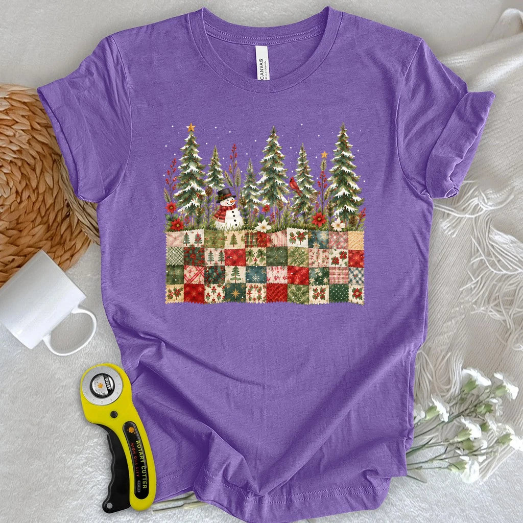Christmas Patchwork Garden T-shirt