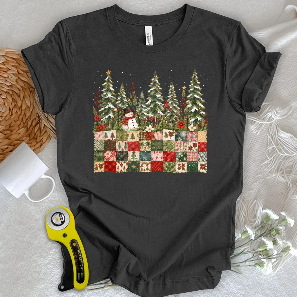 Christmas Patchwork Garden T-shirt