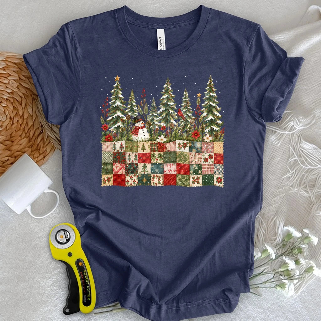 Christmas Patchwork Garden T-shirt