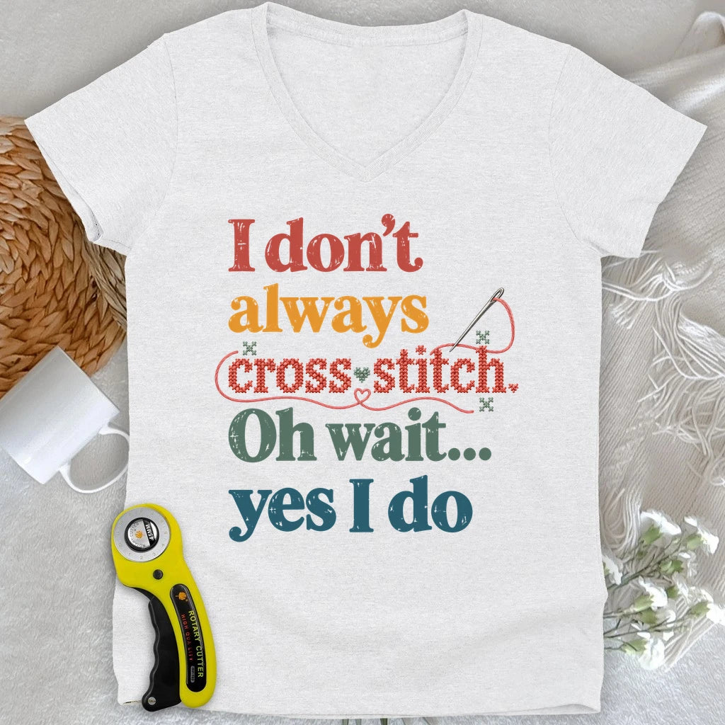 The Cross Stitch Life Lady V-neck