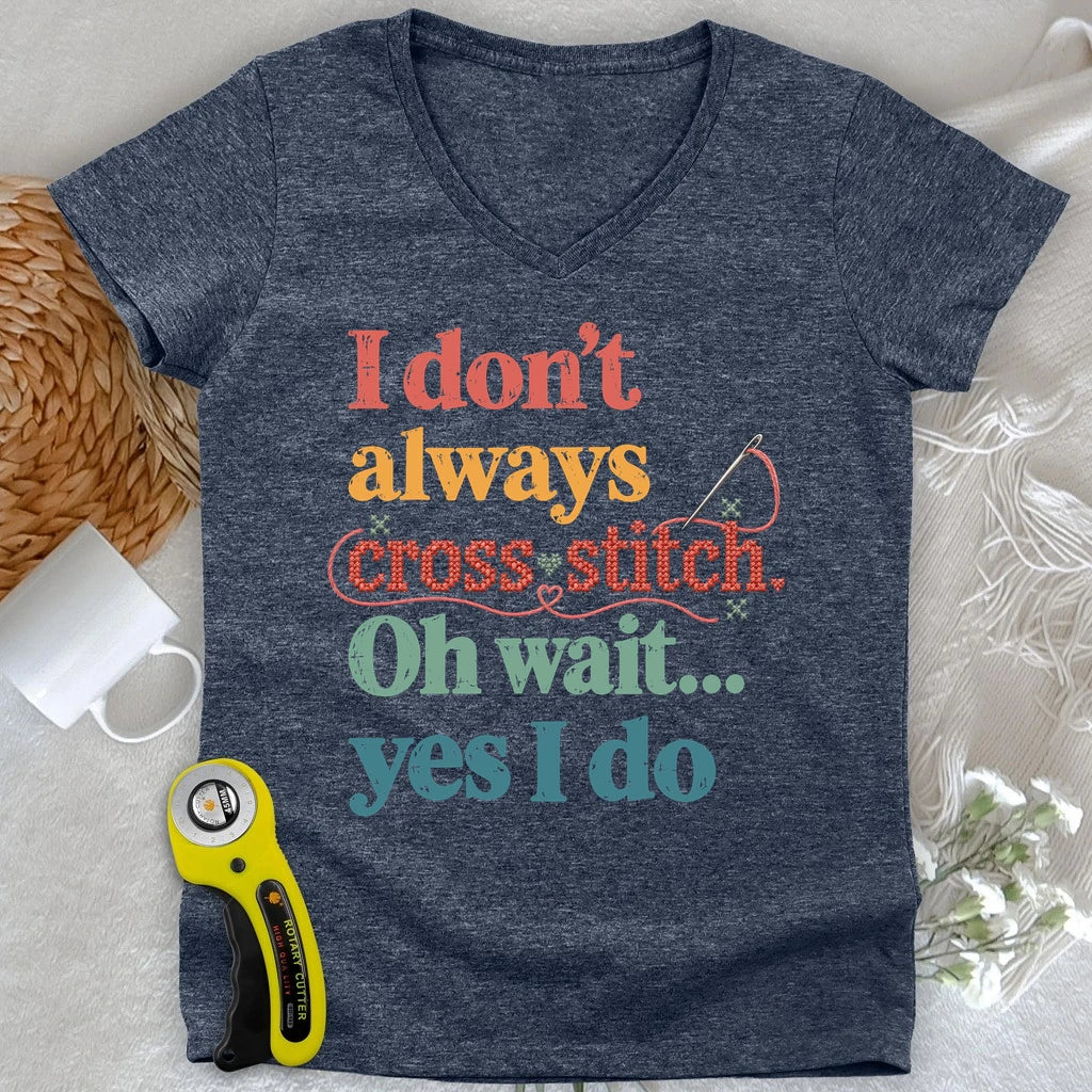 The Cross Stitch Life Lady V-neck