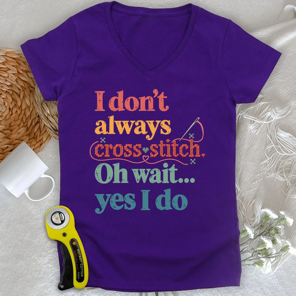 The Cross Stitch Life Lady V-neck