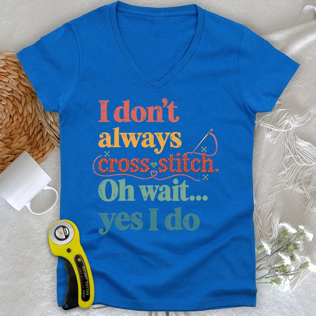 The Cross Stitch Life Lady V-neck